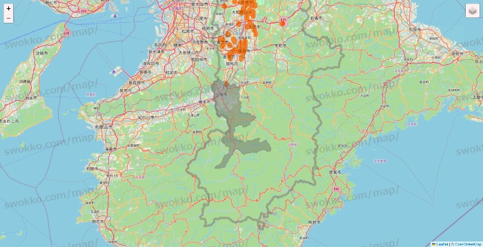 奈良県の7NOW（セブンナウ）のエリア地図