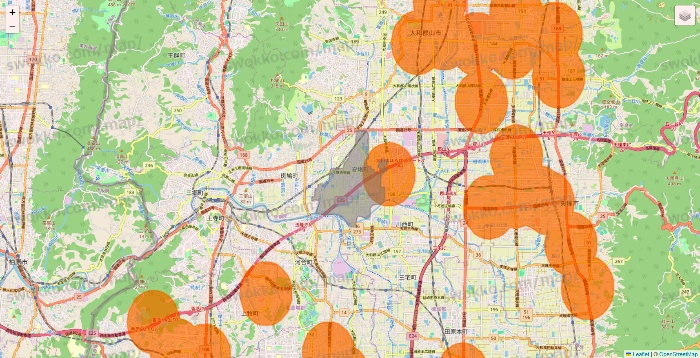 奈良県の7NOW（セブンナウ）のエリア地図