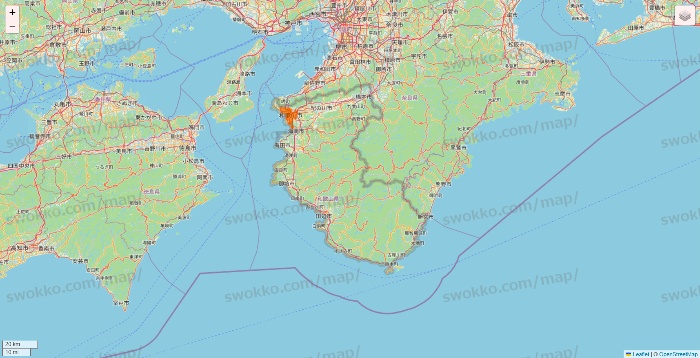 和歌山県の7NOW（セブンナウ）のエリア地図