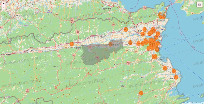 徳島県の7NOW（セブンナウ）のエリア地図