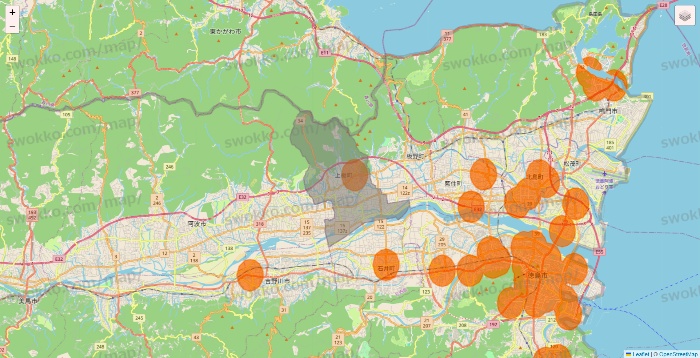 徳島県の7NOW（セブンナウ）のエリア地図