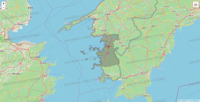 愛媛県の7NOW（セブンナウ）のエリア地図
