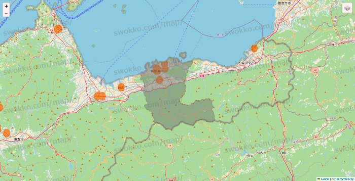 愛媛県の7NOW（セブンナウ）のエリア地図