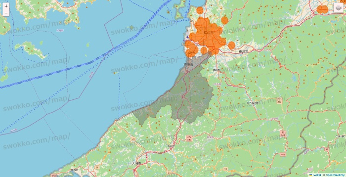 愛媛県の7NOW（セブンナウ）のエリア地図