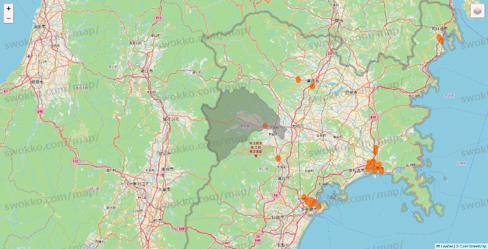 宮城県の7NOW（セブンナウ）のエリア地図