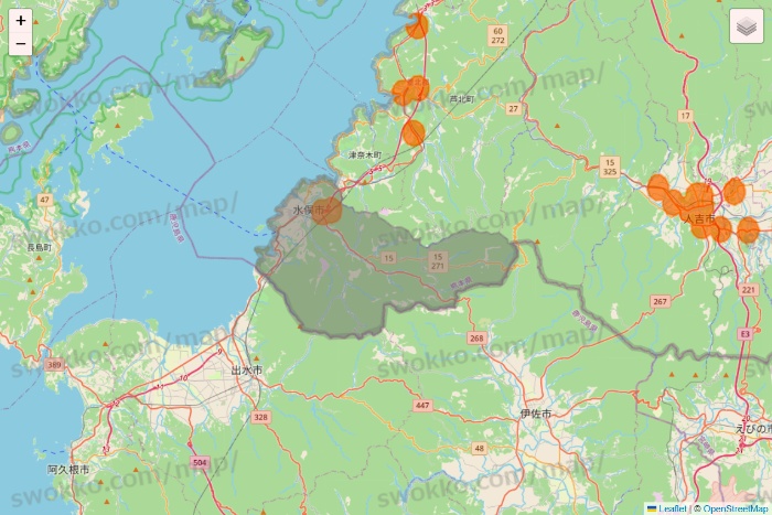熊本県の7NOW（セブンナウ）のエリア地図