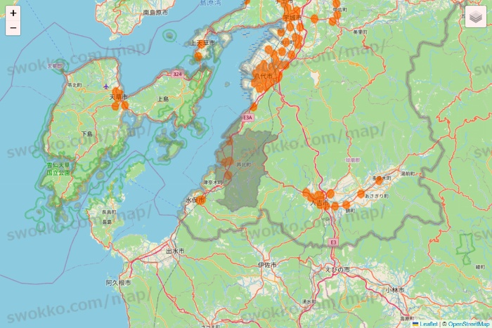 熊本県の7NOW（セブンナウ）のエリア地図