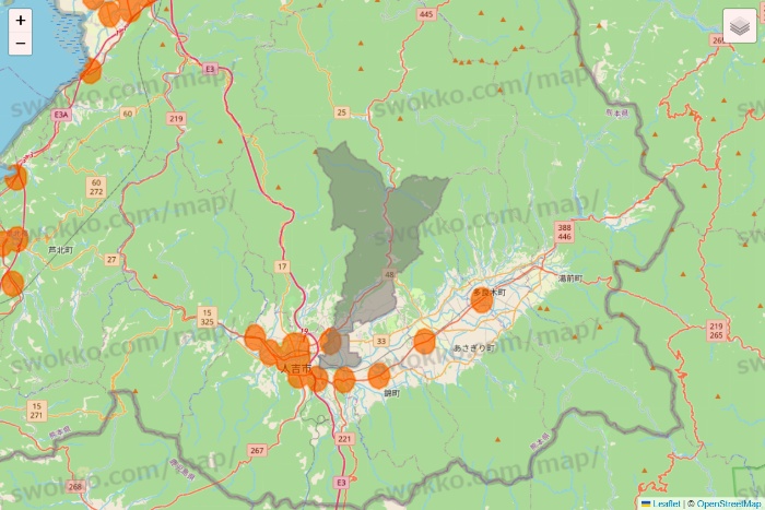 熊本県の7NOW（セブンナウ）のエリア地図
