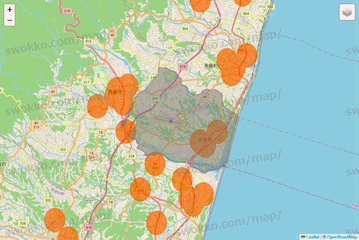 宮崎県の7NOW（セブンナウ）のエリア地図