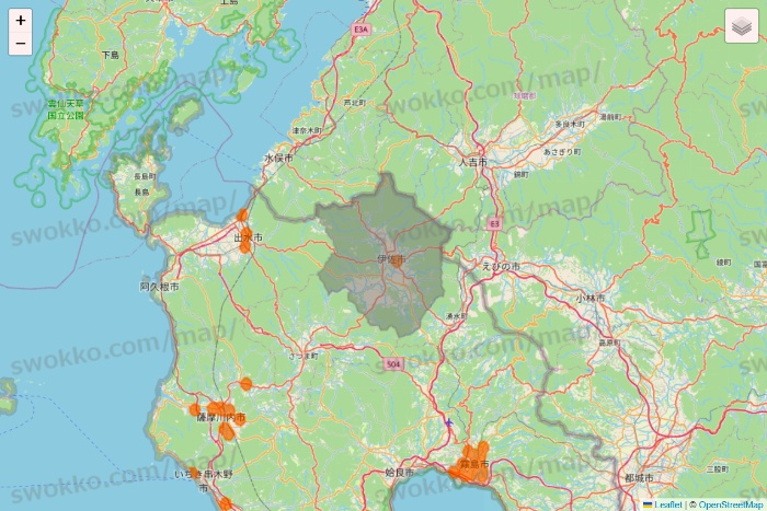 鹿児島県の7NOW（セブンナウ）のエリア地図