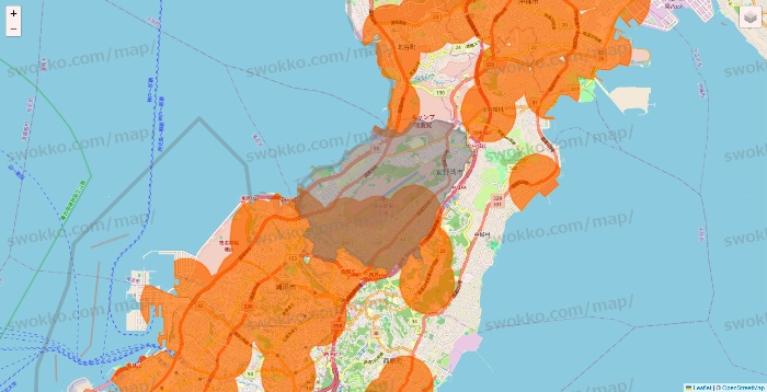 沖縄県の7NOW（セブンナウ）のエリア地図