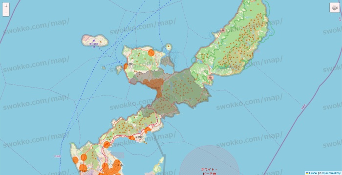 沖縄県の7NOW（セブンナウ）のエリア地図