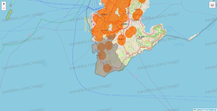沖縄県の7NOW（セブンナウ）のエリア地図