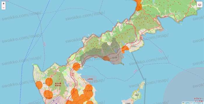 沖縄県の7NOW（セブンナウ）のエリア地図