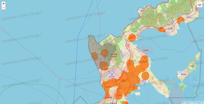 沖縄県の7NOW（セブンナウ）のエリア地図