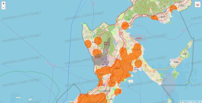 沖縄県の7NOW（セブンナウ）のエリア地図