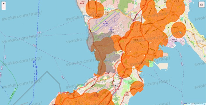 沖縄県の7NOW（セブンナウ）のエリア地図