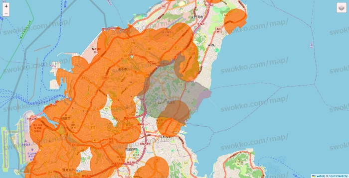 沖縄県の7NOW（セブンナウ）のエリア地図