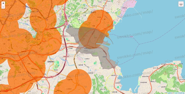 沖縄県の7NOW（セブンナウ）のエリア地図
