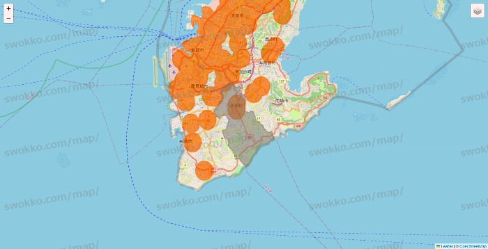 沖縄県の7NOW（セブンナウ）のエリア地図