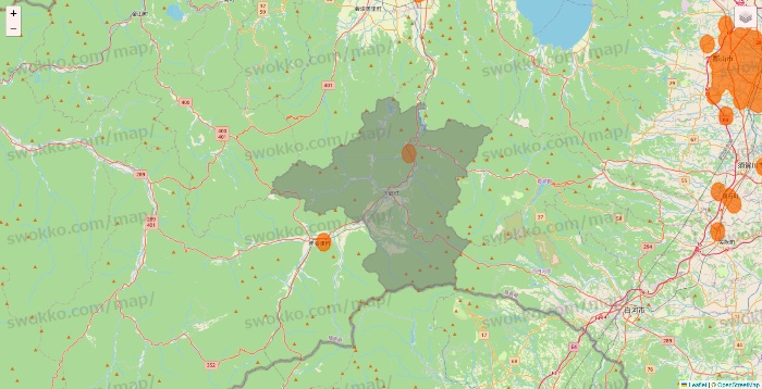 福島県の7NOW（セブンナウ）のエリア地図