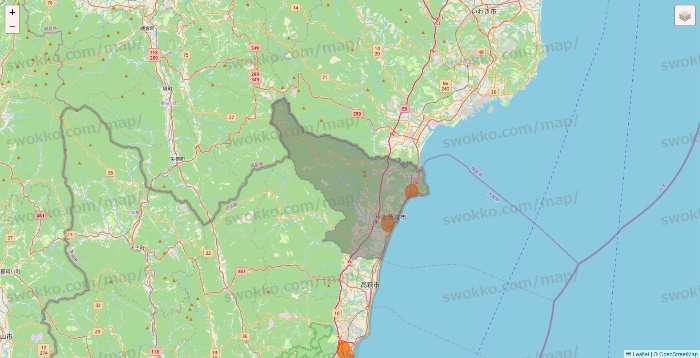 茨城県の7NOW（セブンナウ）のエリア地図