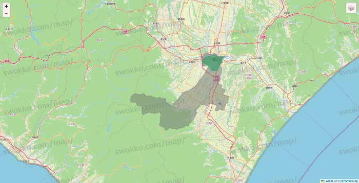 北海道のUber Eats（ウーバーイーツ）のエリア地図