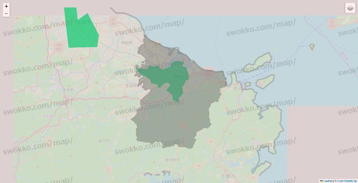 三重県のUber Eats（ウーバーイーツ）のエリア地図
