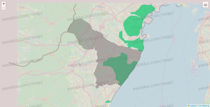 三重県のUber Eats（ウーバーイーツ）のエリア地図