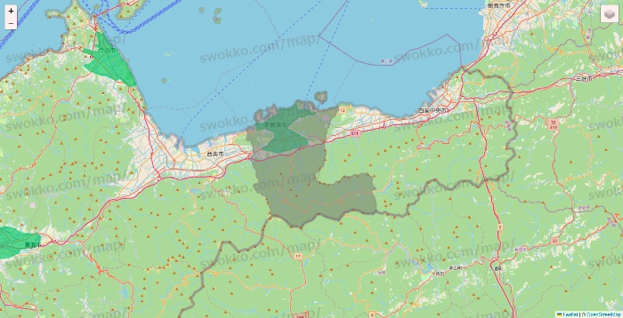 愛媛県のUber Eats（ウーバーイーツ）のエリア地図
