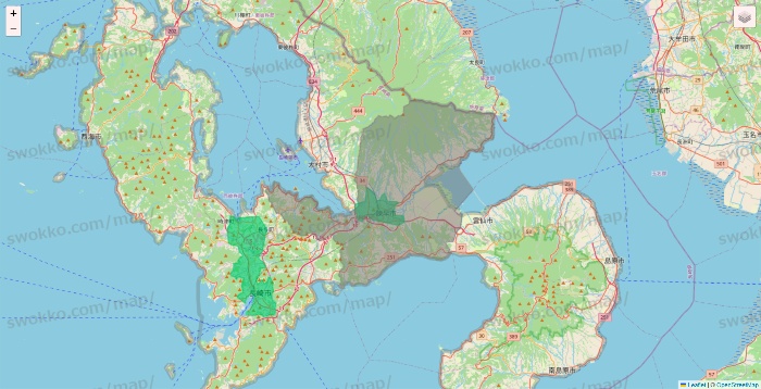 長崎県のUber Eats（ウーバーイーツ）のエリア地図