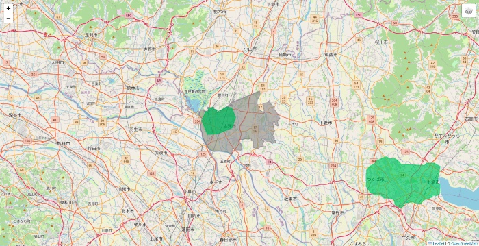 茨城県のUber Eats（ウーバーイーツ）のエリア地図