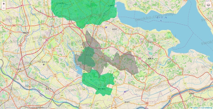 茨城県のUber Eats（ウーバーイーツ）のエリア地図