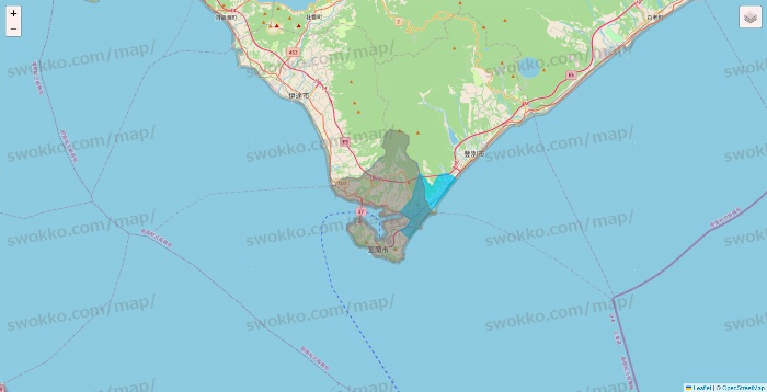 北海道のWolt（ウォルト）のエリア地図