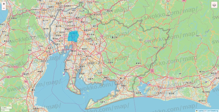 愛知県のWolt（ウォルト）のエリア地図