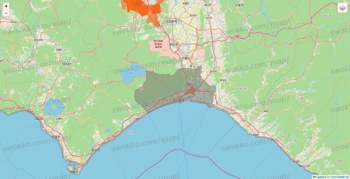 北海道のクイックマートのエリア地図