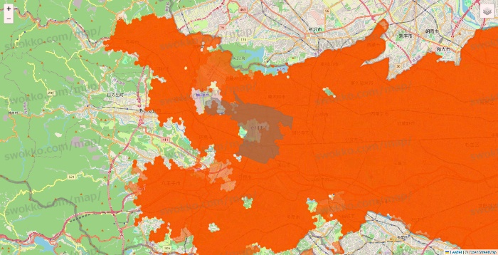 東京都のクイックマートのエリア地図