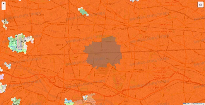 東京都のクイックマートのエリア地図