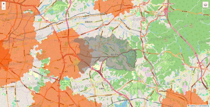 愛知県のクイックマートのエリア地図