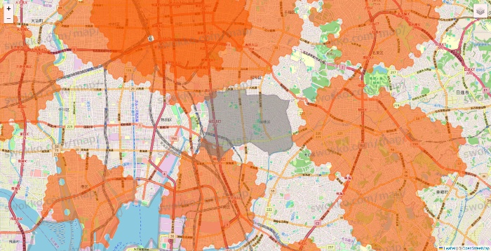 愛知県のクイックマートのエリア地図