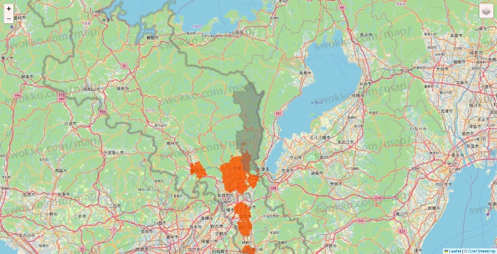 京都府のクイックマートのエリア地図