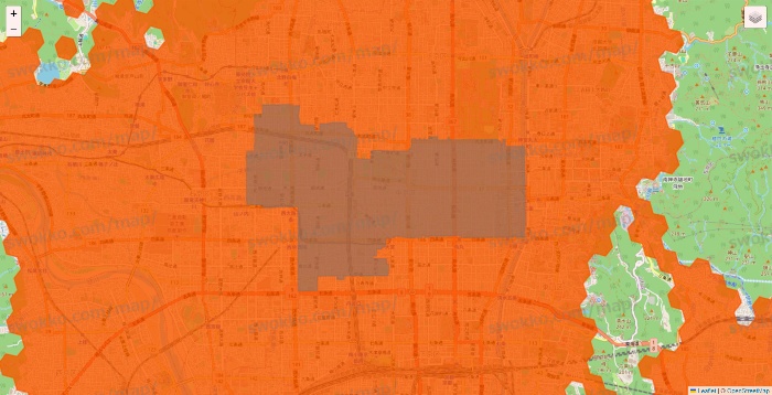 京都府のクイックマートのエリア地図