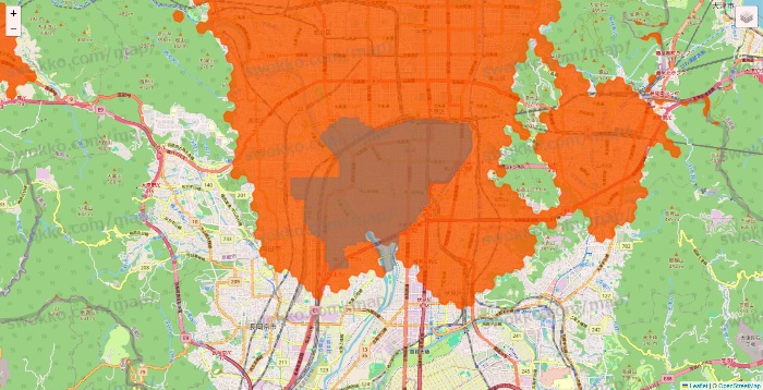 京都府のクイックマートのエリア地図