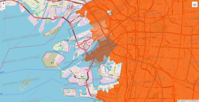 大阪府のクイックマートのエリア地図
