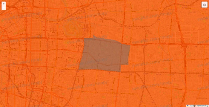 大阪府のクイックマートのエリア地図