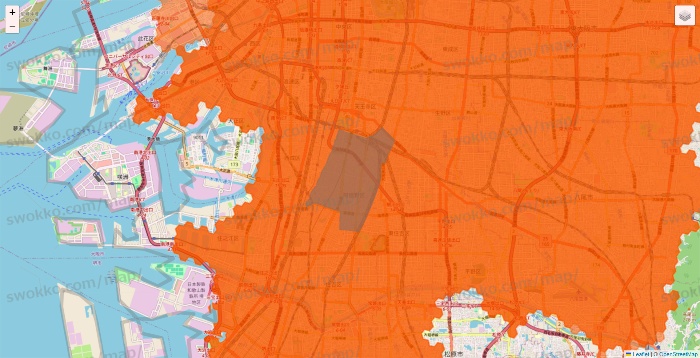 大阪府のクイックマートのエリア地図
