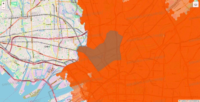 大阪府のクイックマートのエリア地図