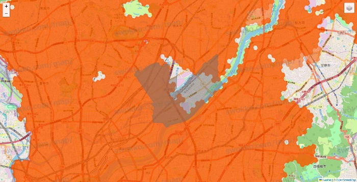 大阪府のクイックマートのエリア地図