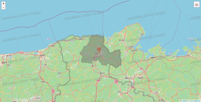 兵庫県のクイックマートのエリア地図