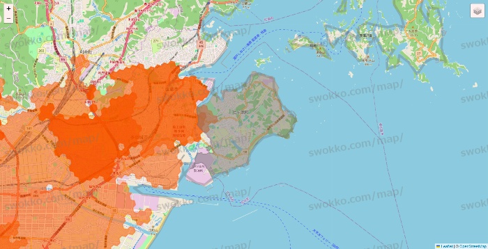 宮城県のクイックマートのエリア地図